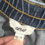 Aerie  Blue Distressed Jean Shorts with‎ Frayed Hem Photo 2