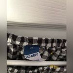 Old Navy Gingham Blouse top floral embroidery puff sleeves babydoll size M Photo 3