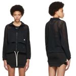 Nike  Athletic Sportswear Women's Black Mesh Loose Fit Jacket‎ Size - Medium Photo 10
