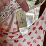 Jessica Simpson  PJ RED HEART VALENTINE LACE TOP SIZE LARGE Photo 4