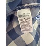 Old Navy  Blue Plaid Smocked Square Neck Dress Size Medium Milkmaid Boho Country Photo 7