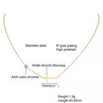 Delicate Petite Cross Necklace Silver Photo 3