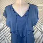 See By Chloe Blue Tiered Tassel Boho Dress Photo 1