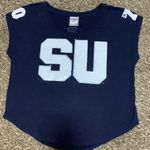 PINK - Victoria's Secret Pink Victoria Secret with 5th & ocean Syracuse Orangemen woman XS shirt sequin Photo 2