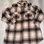 MELLODAY  Pink and Black Plaid Jacket Photo 0