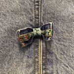 Vintage high waisted Denim Skirt bow detail Blue Size 4 Photo 2