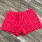Anthropologie Saturday Sunday Ellyn Knit Red Sweater Shorts size large Photo 3
