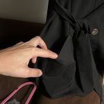 Elegant Black Wrap Dress Size M Photo 3