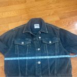 ZARA Women’s Terrycloth Effect Distressed Denim Jacket Blue Sz Medium RARE Photo 12