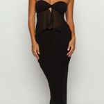 Beginning Boutique Jacqulin Black Strapless Top Size US4 Photo 1