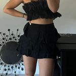 Banana Republic Black Ruffled Skirt Photo 0