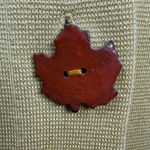 Kasper Mustard Yellow Wool Blend Cardigan Jacket S Leaf Buttons Photo 9