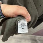 LNA Green Thermal Waffle Knit Distressed Holey Long Sleeve Shirt Womens XS Photo 4