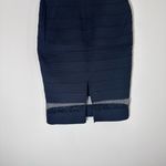 EXPRESS black pencil skirt mesh bottom business office work size Small Photo 6