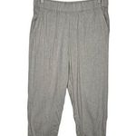 Lou & grey Pants Womens Large Tan Linen High Waist Straight Leg Pull On Beach Photo 0