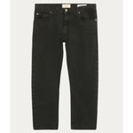 Ba&sh Lady Jeans Mid-Rise Slim Cropped Jeans in Blackstone Size 25 Photo 3