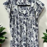 NYDJ Not Your Daughter’s Jeans Short Sleeve Blouse Oversized Small Flutter Sleeves Photo 0