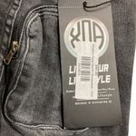 XOA Xtra Ordinaire Apparel Women's Cargo Denim Jeans Smokewash Size XXS NWT Black Photo 6