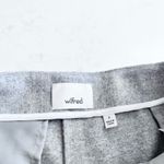 Wilfred Aritzia Chambery Wool Cashmere Blend Pleated Cropped Trouser Sz 4 Gray Photo 8