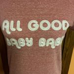 Marine layer  “All Good Baby Baby” Graphic T-Shirt | Soft Red Tee Photo 4