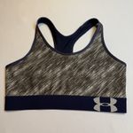 Under Armour Blue Gray Reversible Sports Bra Navy/Gray SZ S/M Workout Gym Trendy Photo 4