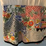 Line and Dot  Shorts Romper Cotton and Rayon button back Size L Large Tapestry Photo 1