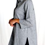 Cut Loose Easy Shirt Linen Cotton Large Black Photo 1