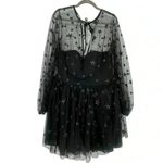Lirika Matoshi Teuta Star Tulle Dress XL Black Celestial Mini Fairycore Photo 2
