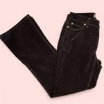 Michael Kors Y2K chocolate brown velvety mid-low rise flares sz 8 Photo 1