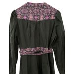 Allison New York Madison Full Wrap Black & Purple Maxi Dress Size Medium Photo 10