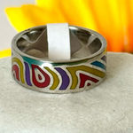 Stainless Steel Ring, Size 7 Silver Photo 0