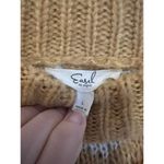 easel  Fair Isle Knit Crewneck Sweater Winter Ski Sweater Camel Women's Large Photo 3