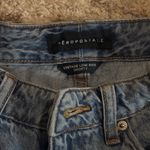 Aeropostale Blue Denim Shorts with Cherry and Star Embroidery Photo 1