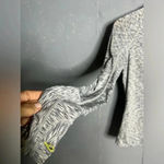 Athleta Mendoza 1/2 Zip Running Shirt Thumb Holes Space Dye Gray/Blue Sz XSmall Photo 5