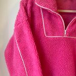 Pretty Garbage Pink Fleece Quarter zip Size M Photo 3