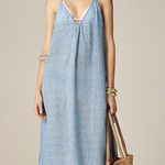 J.Crew Halter Side-tie midi dress in mini floral-print ramie Photo 0