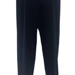 Ellen Tracy Size 12 Witchy Blue Pin Striped Velvet Grunge Pants Photo 0