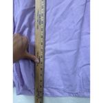 A Shirt Thing Sz M Purple Lilac Cotton Ruffle Long Sleeve Top Blouse Size M Photo 5