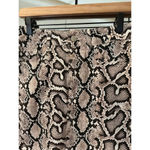 ZARA  Snakeskin Mini Skirt Beige Brown Size 28 Photo 1