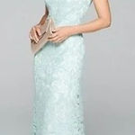 Tadashi Shoji  Sanda Embroidered Mint Dress | 8 Photo 0