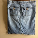 Lands' End Premium Denim pencil skirt size 10 Blue Photo 6