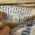 Halogen NWT Women Faux Wrap Skirt 4 Blue Ivory Textured Striped Fringe Office Photo 4