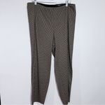 Liverpool Jeans Company Stitch Fix Liverpool Reese Slim Straight Leggings Pull On Black/Tan Size 18W Photo 2