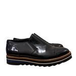 Vince  Alona Black Patent Leather Slip On Oxford Loafer Dress Shoes 9 Photo 1