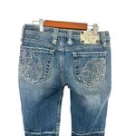 Miss Me  Bermuda Womens Jean Shorts Denim Size 26 Style JF4393 Low Rise Raw Hem Photo 3
