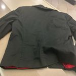 Kenar  Black Leather Jacket with Red Lining size 12 Photo 6