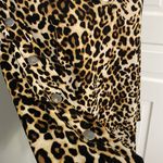 New York Laundry  leopard print long sleeve Keyhole button sleeve large Photo 1