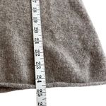 All Saints Tan Silver Metallic Thread Roll Neck Oversized Wool Blend Sweater S Photo 7