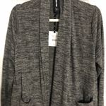 Agnes & Dora  iron grey cascade open cardigan women’s size small 4-6 NWT Photo 4