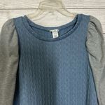 Bibi Woman’s Pullover Sweater Size Medium Blue Gray Long‎ Sleeve Photo 5